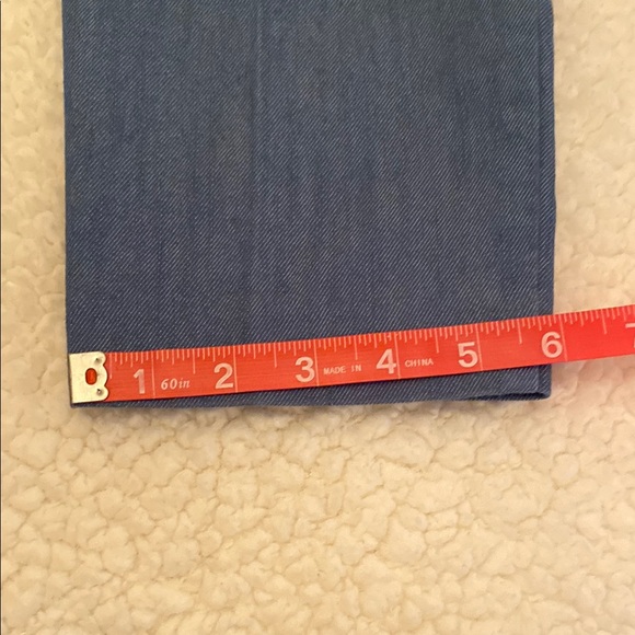 LOFT Petite Denim Blue Pinstripe Trousers - Picture 8 of 8